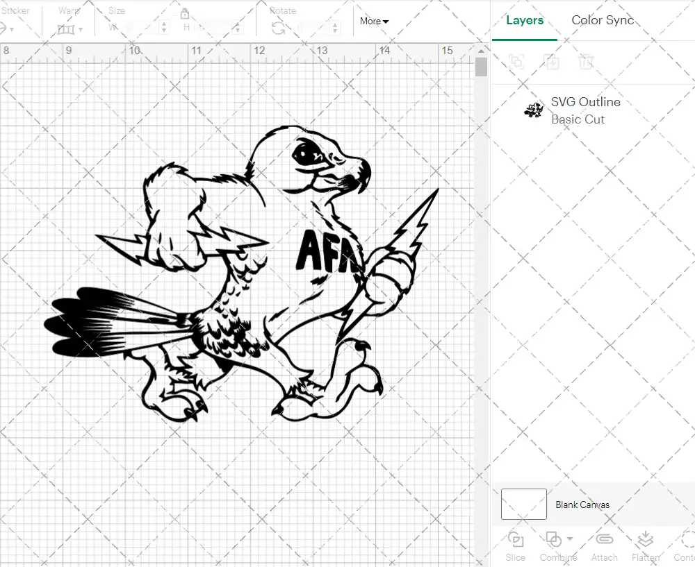 Air Force Falcons Alternate 1991, Svg, Dxf, Eps, Png - Image 3