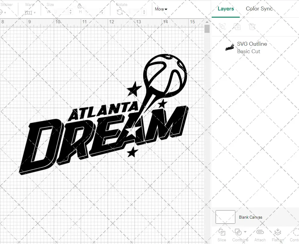 Atlanta Dream Secondary 2008 002, Svg, Dxf, Eps, Png - Image 3