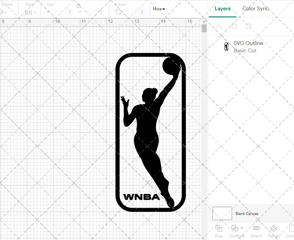 WNBA Logo Alternate 2019, Svg, Dxf, Eps, Png - Image 3